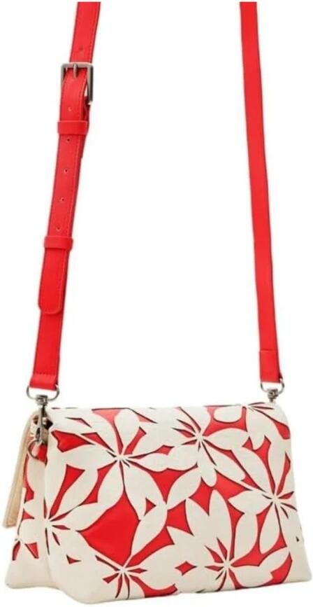 Desigual Witte Schoudertas met Meerdere Compartimenten Multicolor Dames - Foto 3