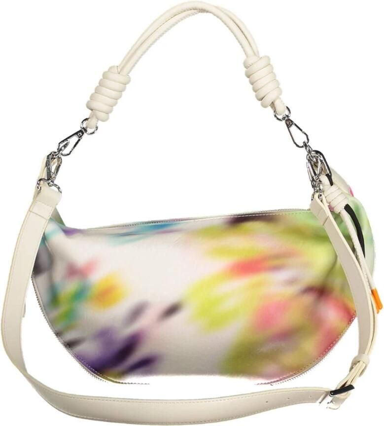 Desigual Chique witte uitbreidbare handtas met contrasterende accenten Multicolor Dames