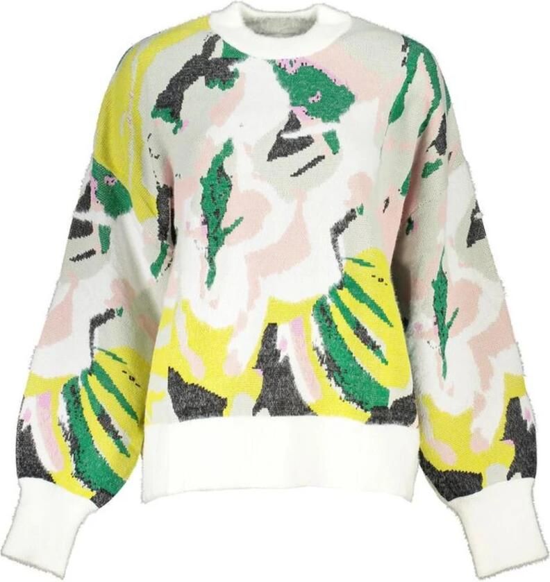 Desigual Lange mouwen hoge hals top contrastdetails Multicolor Dames - Foto 3