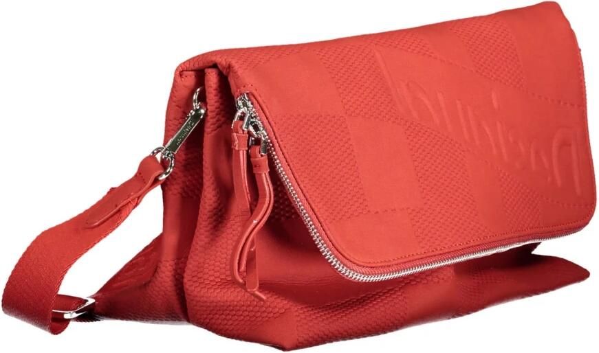 Desigual Rode Handtas met Afneembare Banden en Meerdere Compartimenten Red Dames - Foto 2