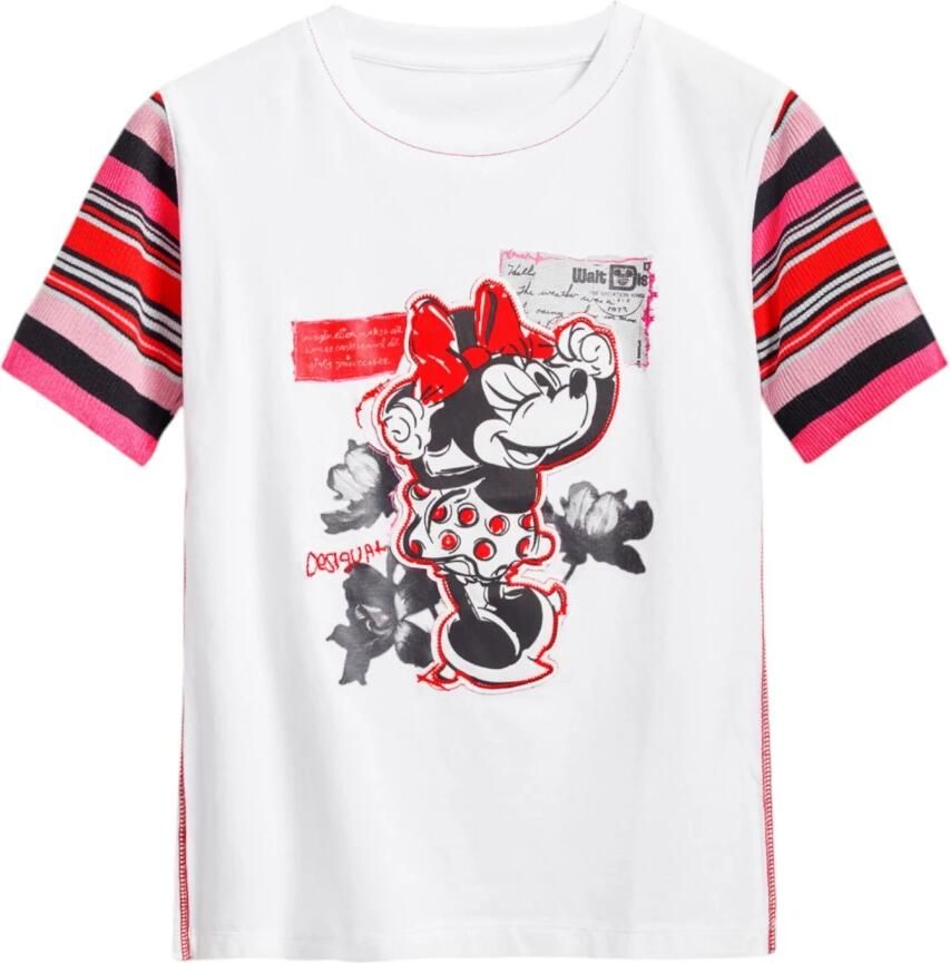 Desigual Overhemd Minnie Mouse TShirt Korte Mouw Ronde Hals