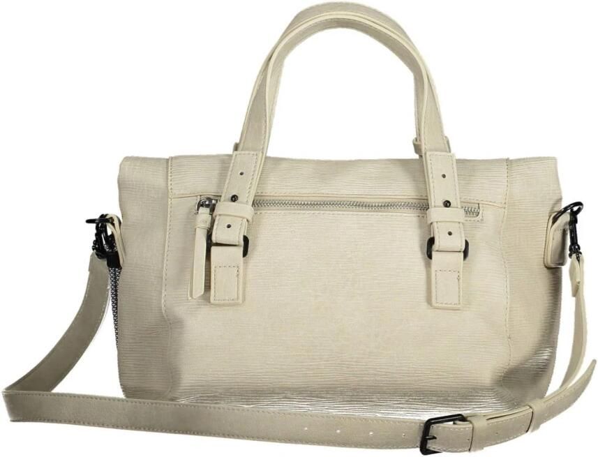 Desigual Witte Polyurethaan Handtas met Verstelbare Handvatten en Schouderriem White Dames - Foto 3