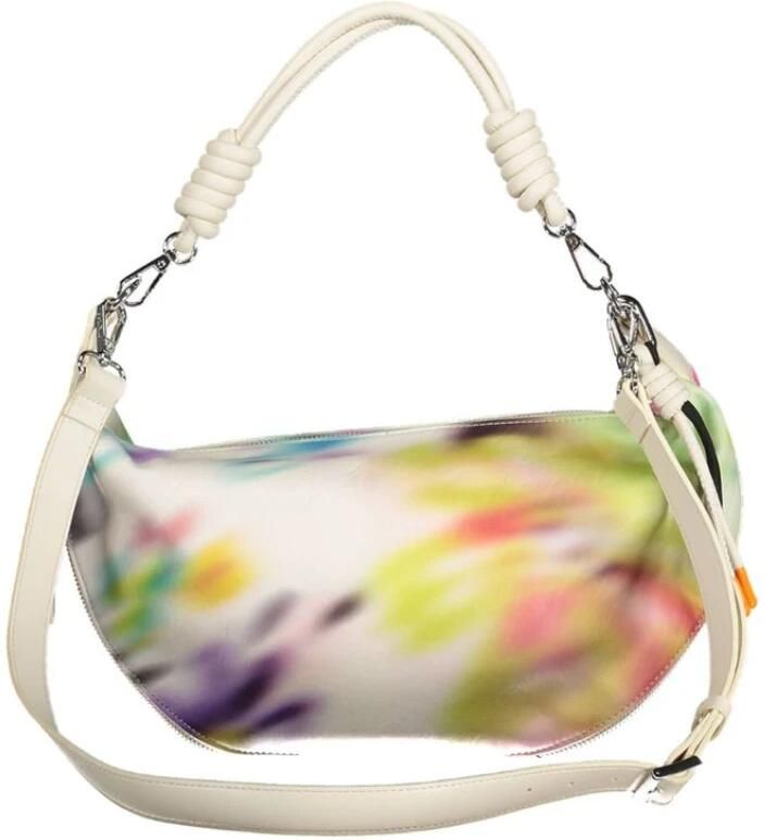 Desigual Chique witte uitbreidbare handtas met contrasterende accenten Multicolor Dames