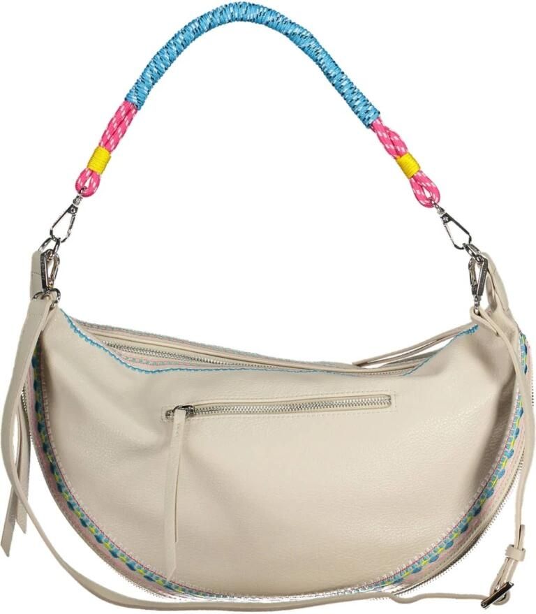 Desigual Witte Polyurethaan Handtas met Afneembare Schouderriem Wit Dames - Foto 2