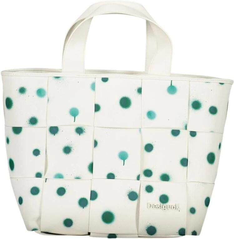 Desigual Witte Polyethyleen Handtas met Afneembare Ketting White Dames