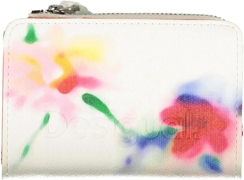Desigual Stijlvolle Bloemenportemonnee met Ritssluiting Multicolor Dames - Foto 3