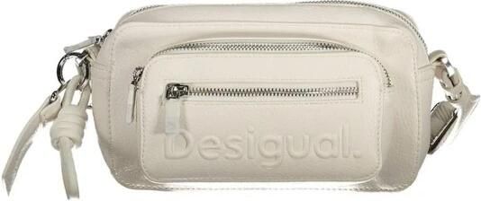 Desigual Witte Polyethyleen Handtas met Meerdere Zakken White Dames - Foto 3