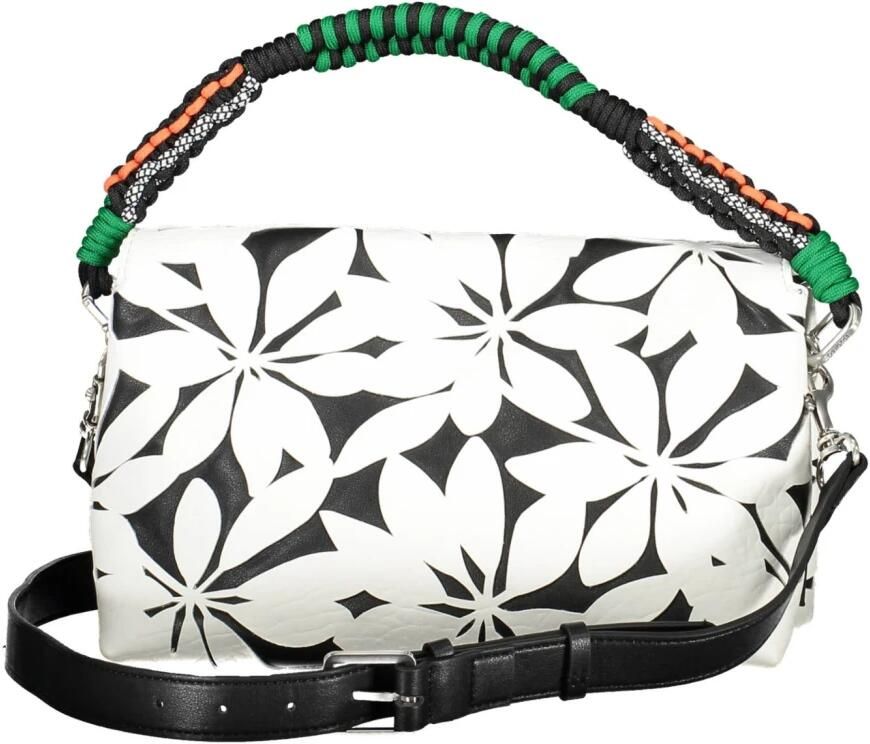 Desigual Witte Schoudertas met Afneembaar Handvat en Verstelbare Band White Dames - Foto 3