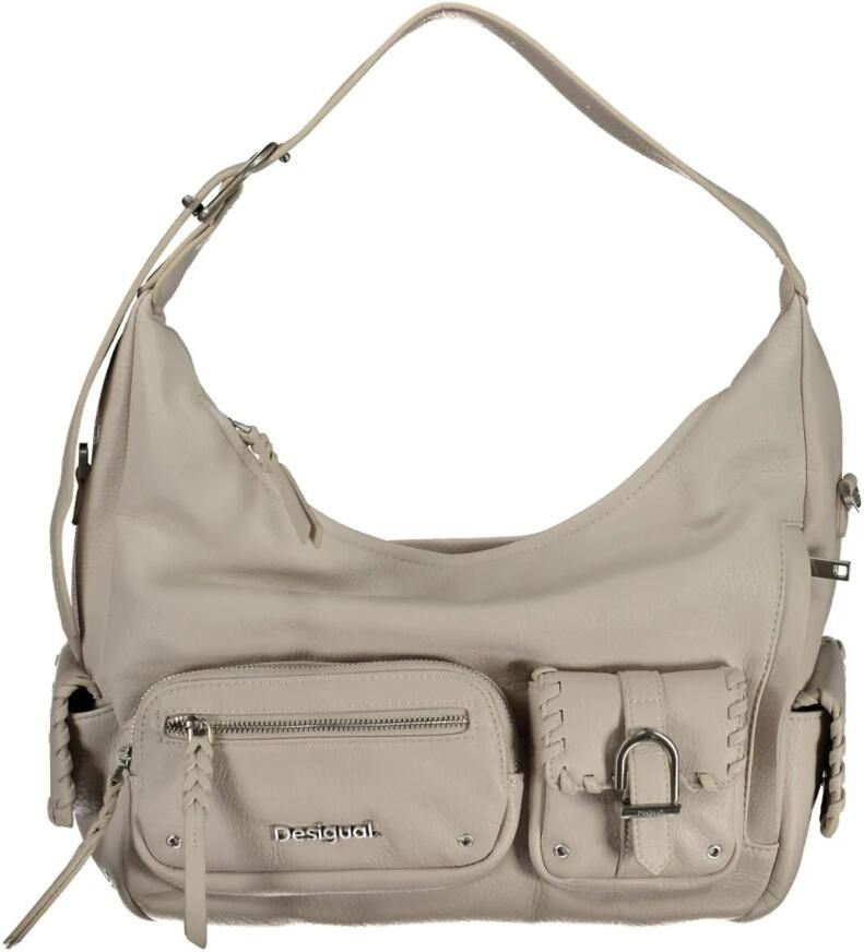 Desigual Witte Schoudertas met Verstelbare Band White Dames - Foto 3