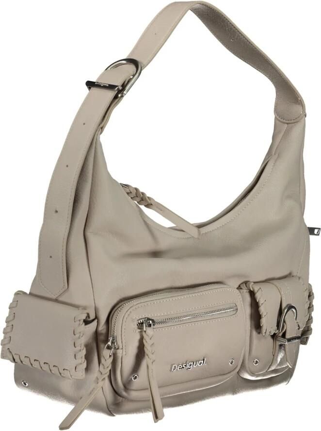 Desigual Witte Schoudertas met Verstelbare Band White Dames - Foto 2