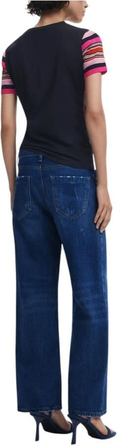 Desigual Overhemd Mickey Mouse TShirt Gestreepte Mouwen - Foto 2