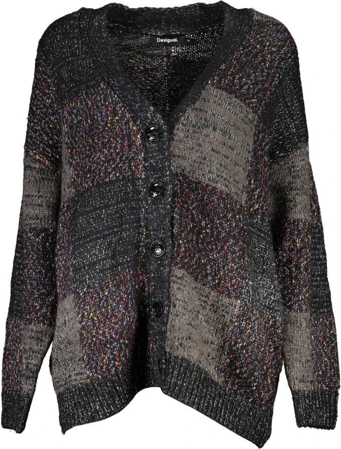 Desigual Dames Cardigan Herfst Winter Collectie Black Dames