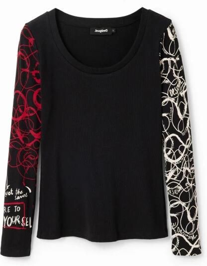 Desigual T-shirt Korte Mouw T-shirt manches longues femme Martina - Foto 6