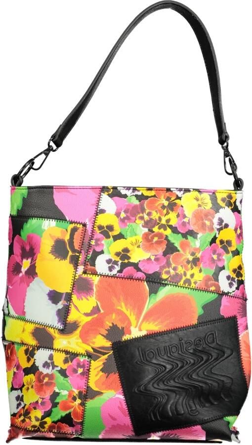 Desigual Zwarte dames schoudertas met afneembaar handvat en verstelbare band Multicolor Dames - Foto 2