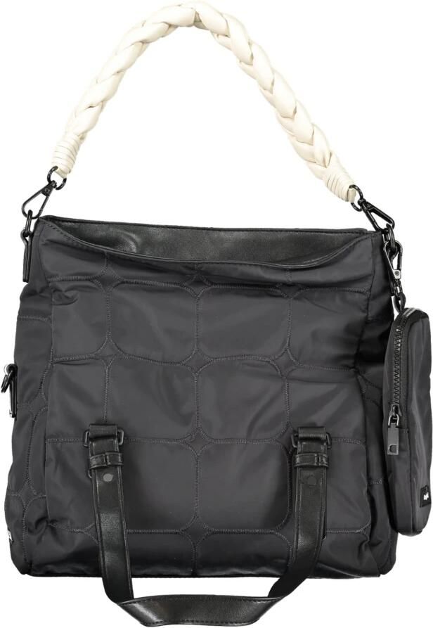 Desigual Zwarte dames tas met afneembare schouderband en verstelbare crossbody band Black Dames - Foto 3