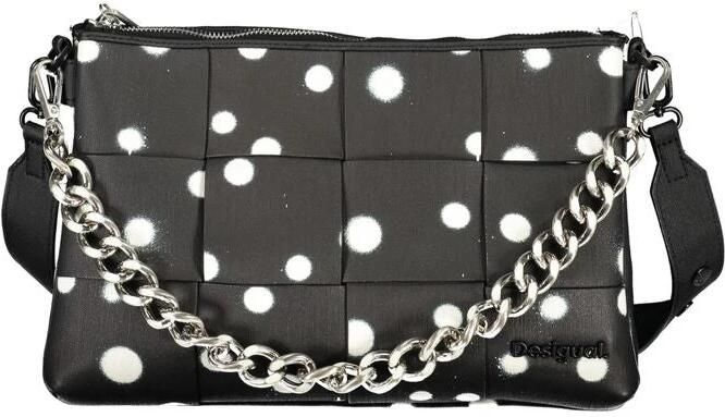 Desigual Polka Dot Handtas met Meerdere Compartimenten Black Dames - Foto 2