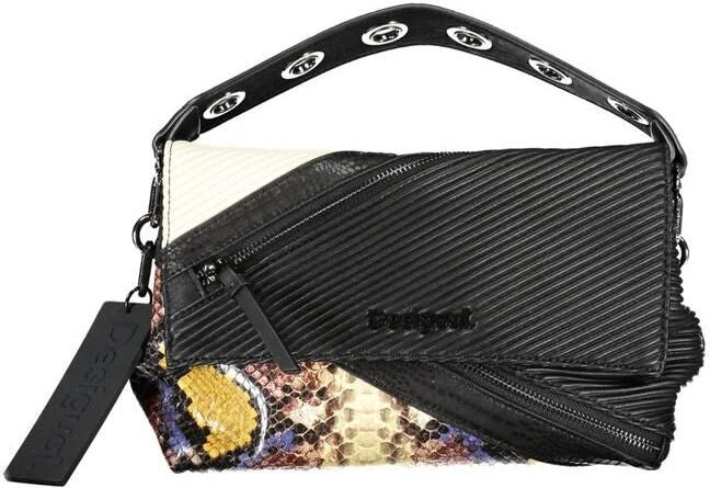 Desigual Zwarte Polyethyleen Handtas met Afneembaar Handvat en Verstelbare Schouderriem Black Dames - Foto 2