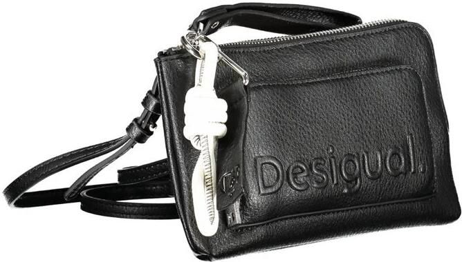 Desigual Verstelbare Schoudertas met Contrasterende Details Black Dames - Foto 2