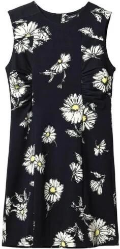 Desigual Zwarte Viscose Korte Jurk Black Dames - Foto 5