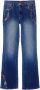 Desigual Blauwe Denim Jeans met Rits- en Knoopsluiting Blue Dames - Thumbnail 2