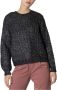 Desigual Zwarte Polyester Trui met Contrasterende Details Black Dames - Thumbnail 3