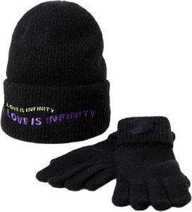Desigual Hat and gloves Zwart Dames