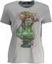 Desigual Grijze Katoenen Tops & T-Shirt Korte Mouwen Print Grijs Dames - Thumbnail 1