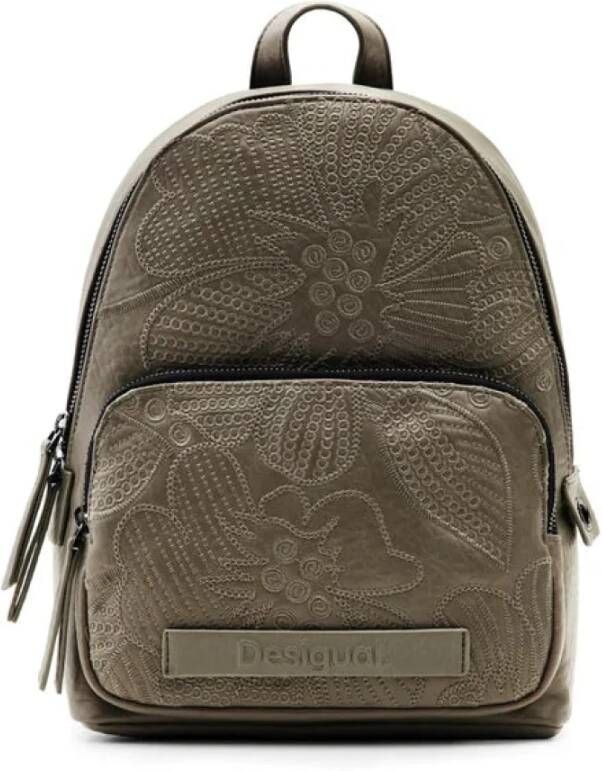 Desigual Stijlvolle Handgemaakte Rugzak met Contrasterende Details Green Dames