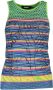 Desigual Groene Katoenen Tanktop met Contrasterende Details Multicolor Dames - Thumbnail 1