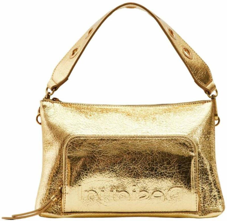 Desigual Schoudertas voor vrouwen Logo 22 Dortmund Geel Dames - Foto 2