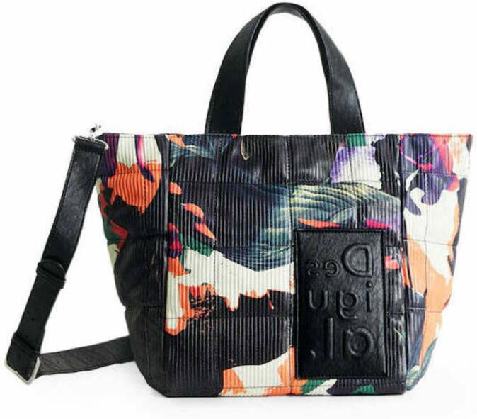 Desigual Black Polyurethane Handbag Zwart Dames