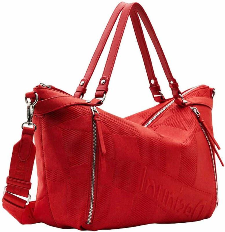 Desigual Red Polyurethane Handbag Rood Dames