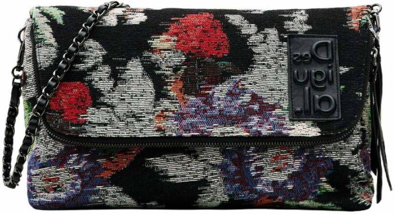 Desigual Handtas met afneembare bandjes en meerdere compartimenten Black Dames