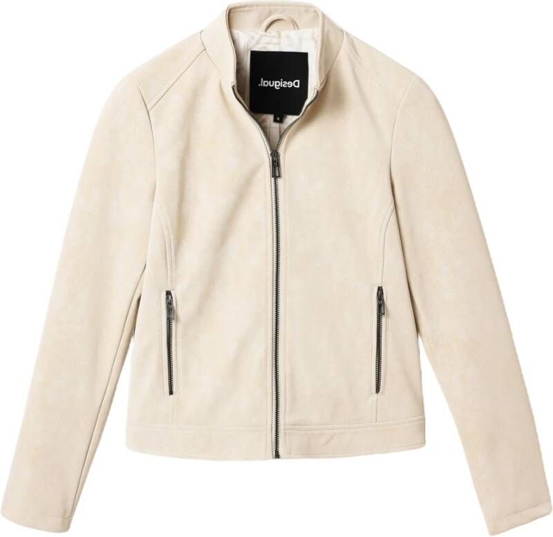 Desigual Damesjas Lente Zomer Collectie Beige Dames - Foto 2