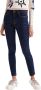 Desigual Blauwe effen jeans met ritssluiting en knoopsluiting Blue Dames - Thumbnail 1