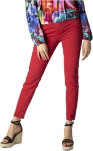 Desigual Jeans plain front and back pockets Rood Dames