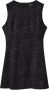 Desigual Luipaard Mouwloze Jurk met Ritssluiting Black Dames - Thumbnail 1