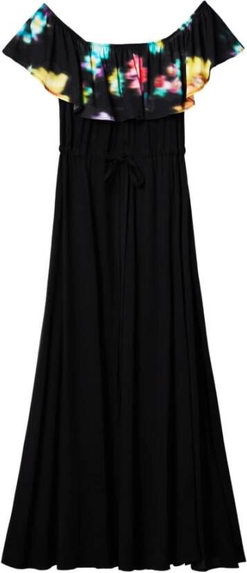 Desigual Zwarte Viscose Jurk voor Dames Black Dames - Foto 2