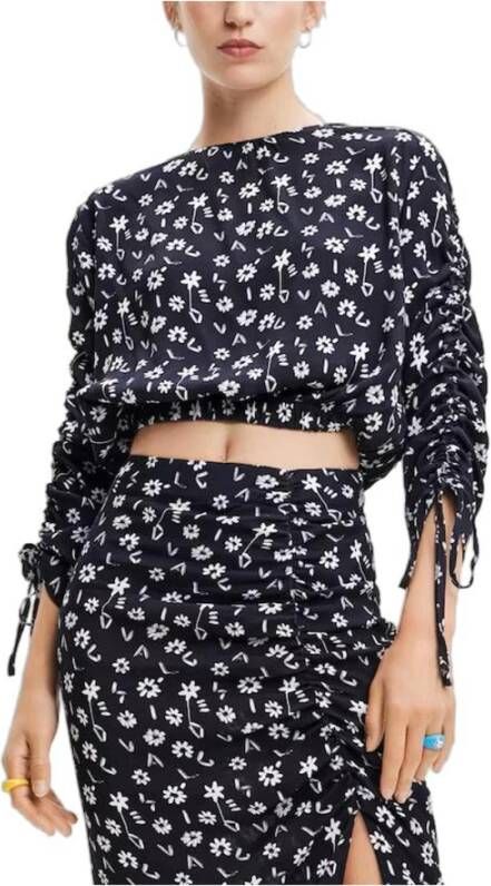 Desigual Long Sleeve Tops Zwart Dames