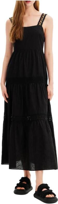 Desigual Maxi Dresses Zwart Dames