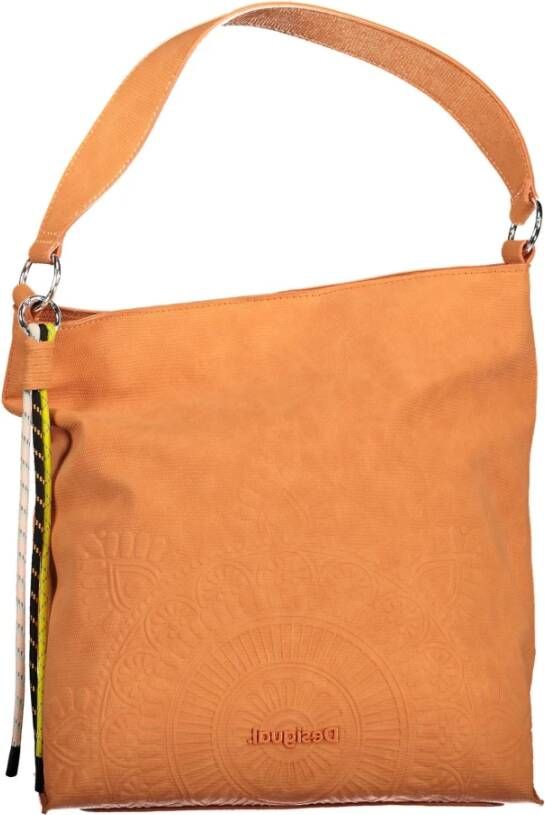 Desigual Orange Polyurethane Handbag Oranje Dames