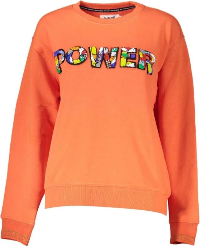 Desigual Oranje Sweatshirt voor dames met logo Oranje Dames