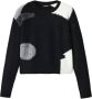 Desigual Stijlvol Contrast Langemouwtrui Black Dames - Thumbnail 3
