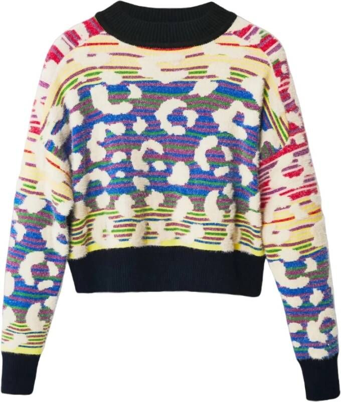 Desigual Round-neck Knitwear Zwart Dames