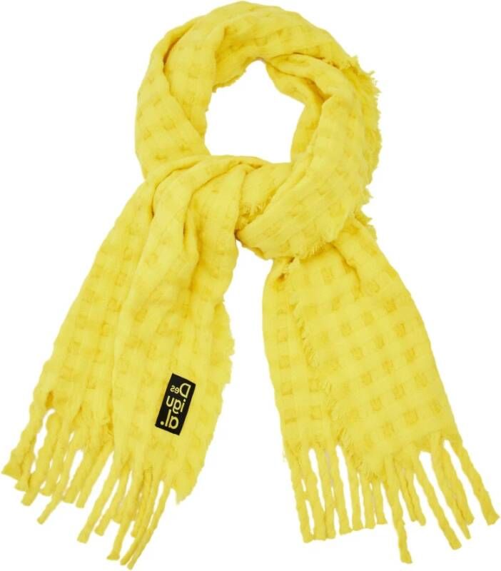 Desigual Stijlvolle Sjaal voor Alle Gelegenheden Yellow Dames