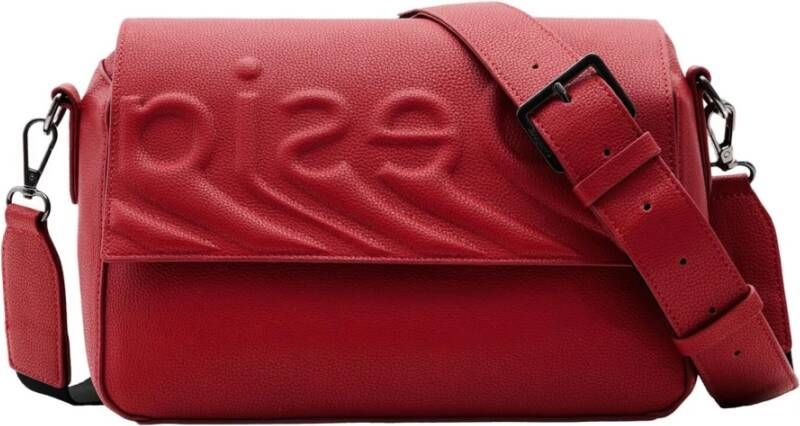 Desigual Rode Polyurethaan Handtas met Verstelbare Schouderband Rood Dames - Foto 4