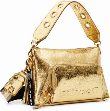 Desigual Schoudertas voor vrouwen Logo 22 Dortmund Geel Dames