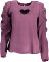 Desigual Paarse Lyocell Shirt met Contrasterende Details Purple Dames - Thumbnail 5
