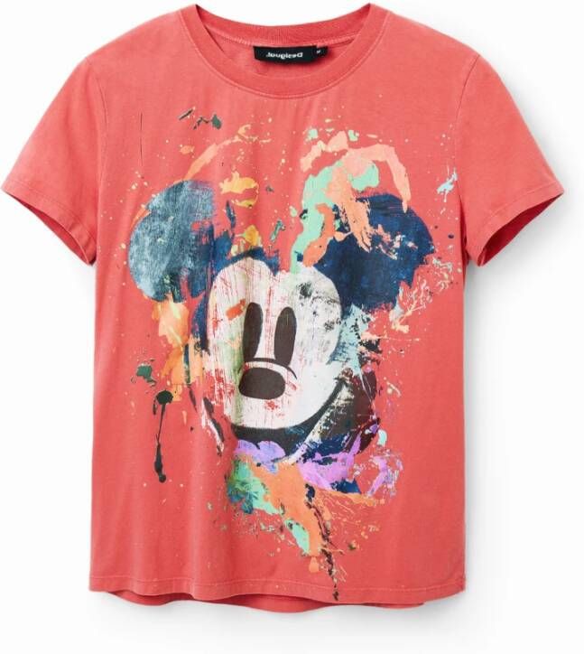 Desigual Short Sleeve Shirts Rood Dames
