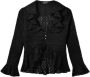 Desigual Zwarte Blouse met V-hals en Knopen voor Dames Black Dames - Thumbnail 1